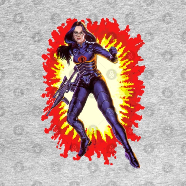 Baroness GI Joe toy art card by EnglishGent